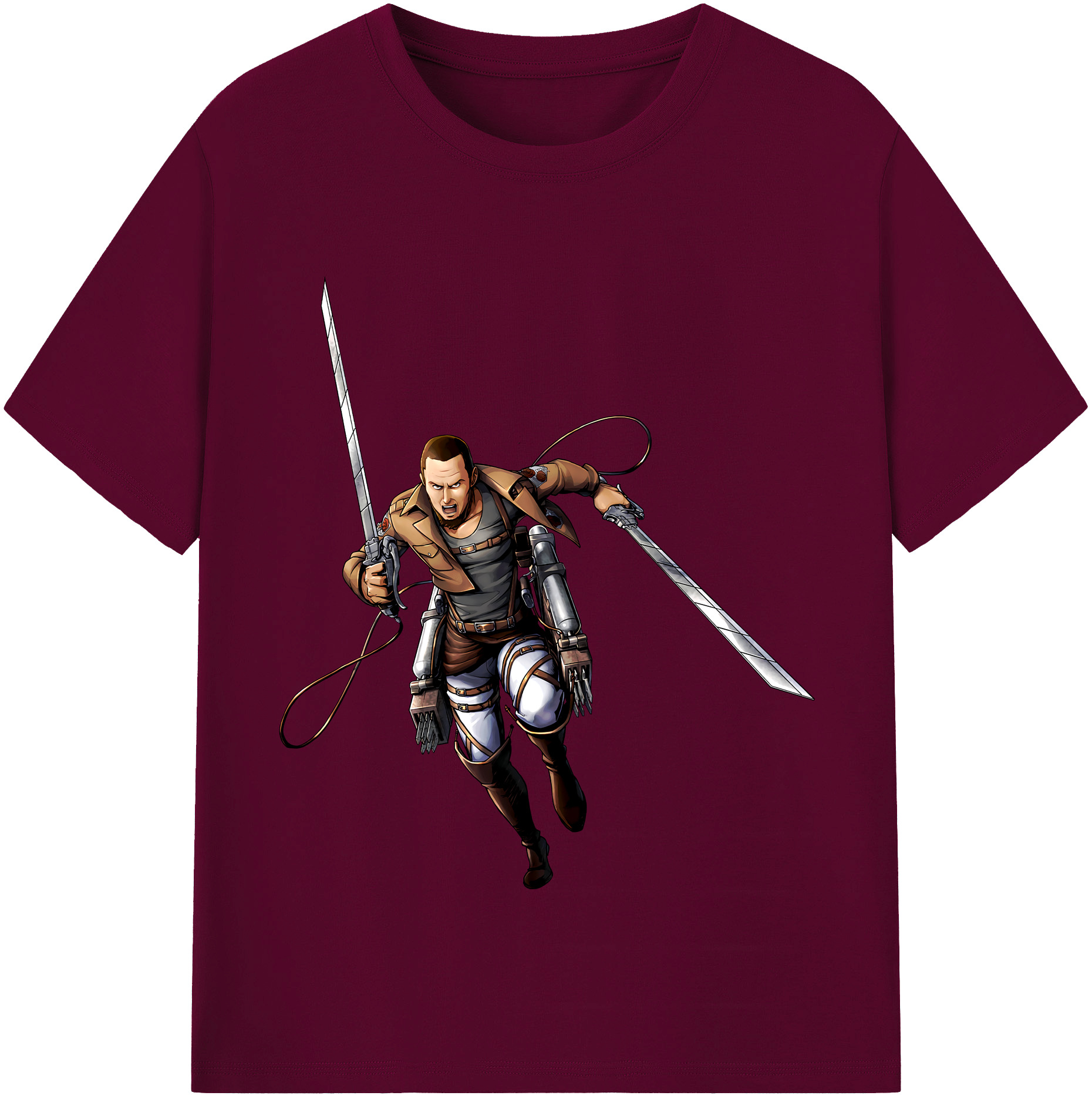 （画像用） 進撃の巨人 Attack on Titan レディースカジュアルプリントTシャツ（綿100％）